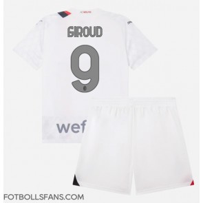 AC Milan Olivier Giroud #9 Replika Bortatröja Barn 2023-24 Kortärmad (+ Korta byxor)
